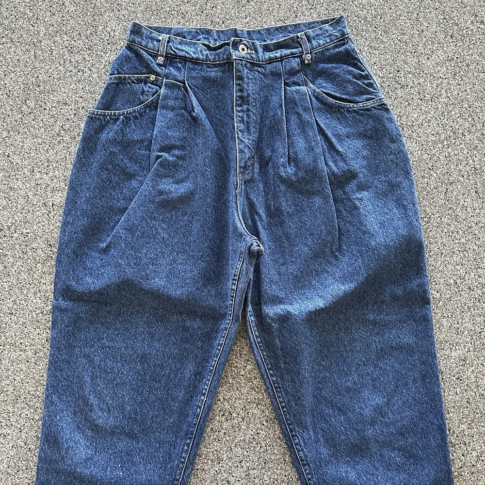 Vintage Lee Jeans‎ Womens 18 PET 31x28 Pleated Ms Riders Union Stamp USA